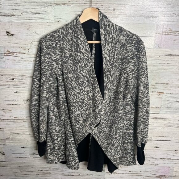 Club Monaco gray black cardigan sweater size  medium - Picture 1 of 9